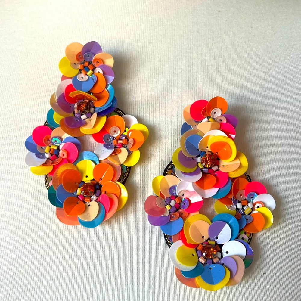 Bright And Light Statement Earrings - image 1